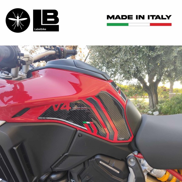 Pegatinas 3D Protectores laterales compatibles con Ducati Multistrada V4 2021-2025