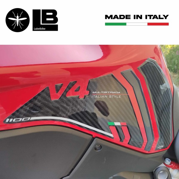 Stickers 3D Protecteurs Latéraux compatibles avec Ducati Multistrada V4 2021-2025