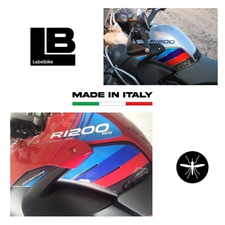 ADHESIVES DE PROTECTION LATERALE 3D compatibles avec BMW GS R1200 ADVENTURE 2006-2013
