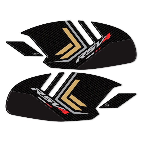Pegatinas 3D Protectores laterales de depósito compatibles con Aprilia RSV4 2021-2023