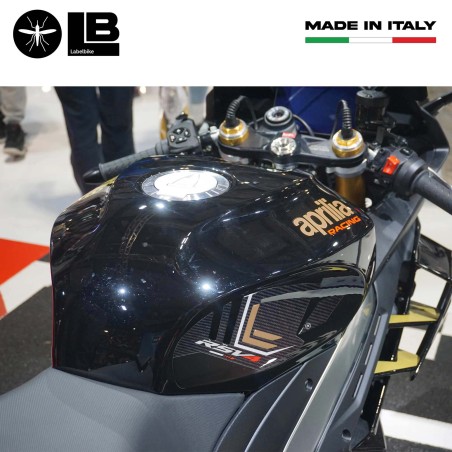 Stickers 3D Protections latérales de réservoir compatibles avec Aprilia RSV4 2021-2023