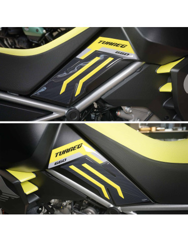 Pegatinas 3D Tank protectores laterales compatibles con Aprilia Tuareg 660 2022