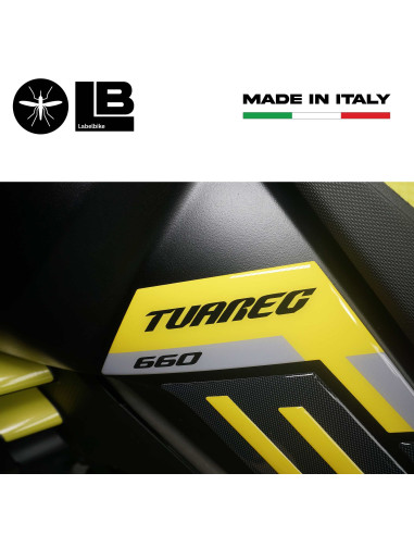 Stickers 3D Tank side protectors compatible with Aprilia Tuareg 660 2022