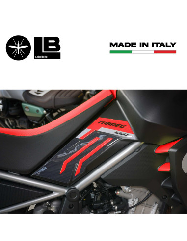 Stickers 3D Tank protections latérales compatibles avec Aprilia Tuareg 660 2022