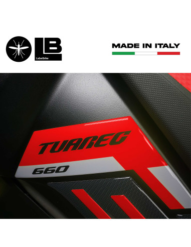 Stickers 3D Tank protections latérales compatibles avec Aprilia Tuareg 660 2022