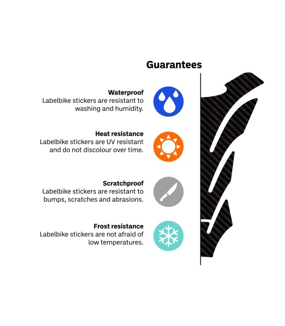 Stickers 3D Side Protectors motorbike frame area compatible with BMW R1300GS