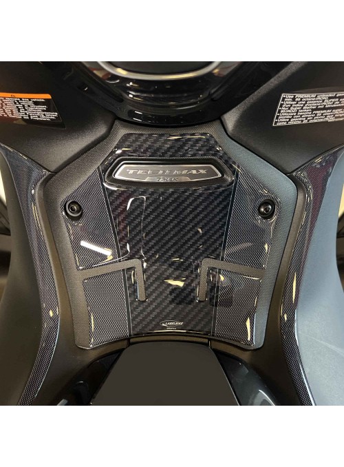 Adesivi 3D Protezioni Pedana centrale scooter compatibili con Yamaha Tmax 2022-2024