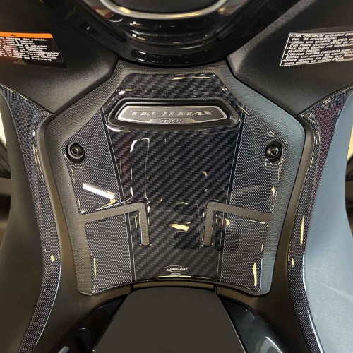 Adesivi 3D Protezioni Pedana centrale scooter compatibili con Yamaha Tmax 2022-5