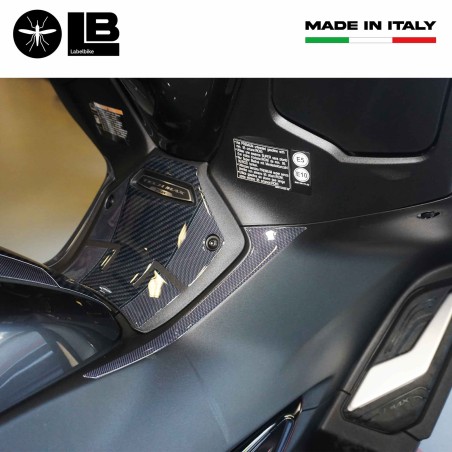 Aufkleber 3D Scooter Mitte Trittbrett Protektoren kompatibel mit Yamaha Tmax 2022-5