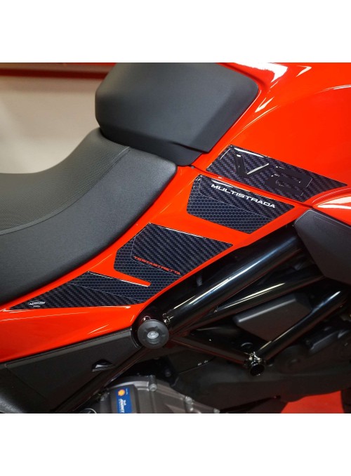 Adesivi 3D Serbatoio Laterali compatibili con Ducati Multistrada V2 950 2022-23