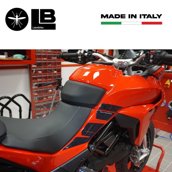 Adhesivos laterales 3D compatibles con Ducati Multistrada V2 950 2022-23