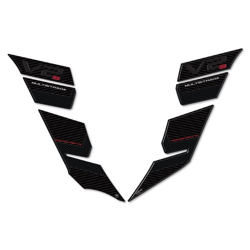 3D Tank side stickers compatible with Ducati Multistrada V2s 950 2022-23 2