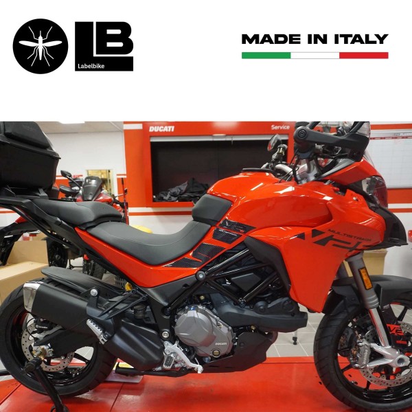 Pegatinas laterales 3D Tank compatibles con Ducati Multistrada V2s 950 2022-23