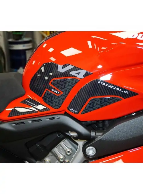 Adesivi 3D Serbatoio Laterali compatibili con Ducati Panigale V4 2018-2021