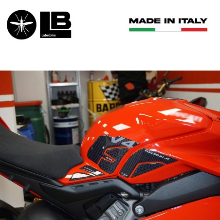 Pegatinas laterales de depósito 3D compatibles con Ducati Panigale V4 2018-2021
