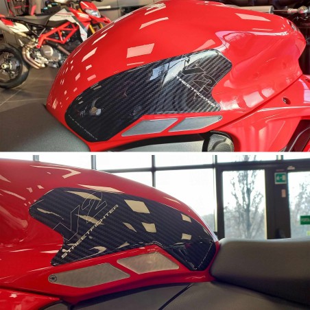 Pegatinas laterales 3D compatibles con Ducati Streetfighter V2 2022-2024