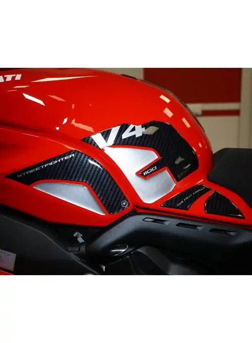 Adesivi 3D Serbatoio Laterali compatibili con Ducati Streetfighter V4 2020-2022