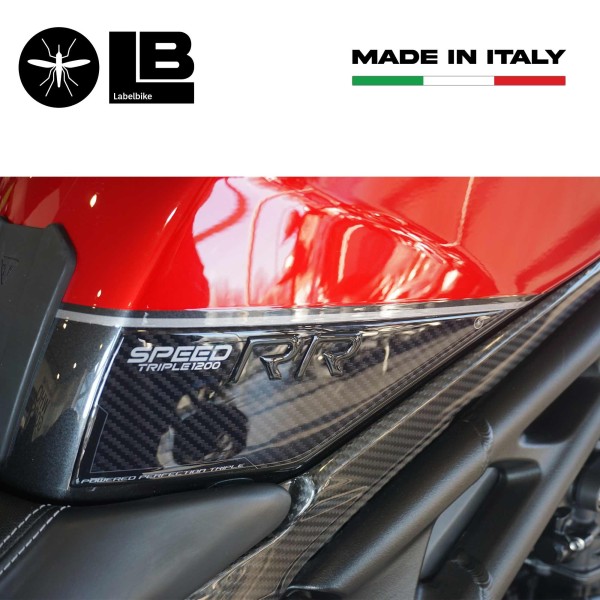 3D Tank Side Stickers compatible avec Triumph Speed Triple 1200 RR