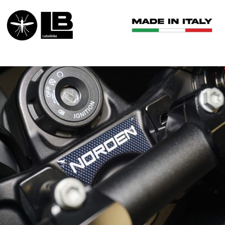 Stickers 3D bouchon de réservoir et clé moto compatible avec Husqvarna Norden 901