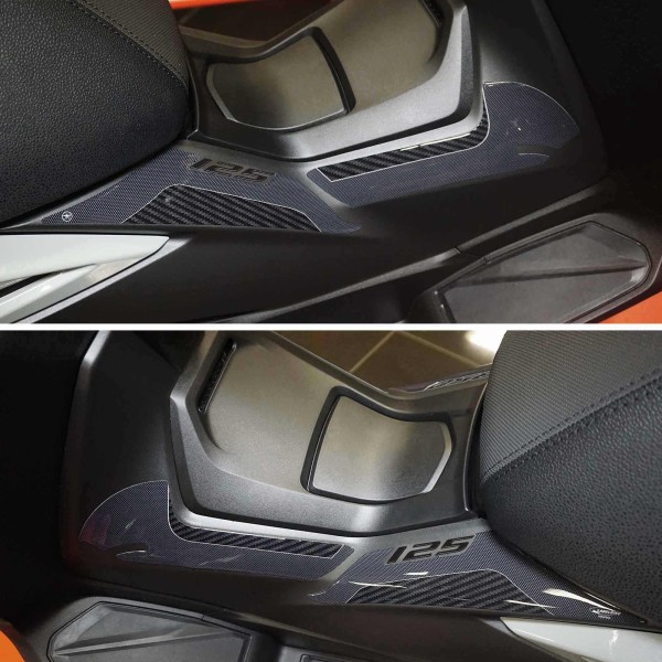 Stickers 3D tunnel central zone latérale compatible avec Honda Forza 125 2022-23