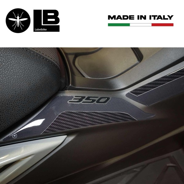 3D Aufkleber Mitteltunnel Seitenbereich kompatibel mit Honda Forza 350 2022-25