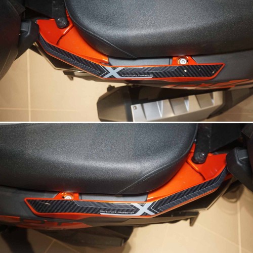 Αυτοκόλλητα 3D Gel 3D χειρολαβές με BAULET συμβατά με Kymco DTX 360 125 300 350
