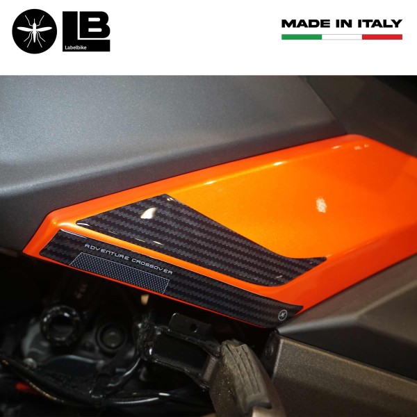 Pegatinas reposapiés pasajero 3D gel compatibles con Kymco DTX 360 125 300 350