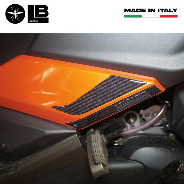 3D gel passenger footrest stickers compatible with Kymco DTX 360 125 300 350