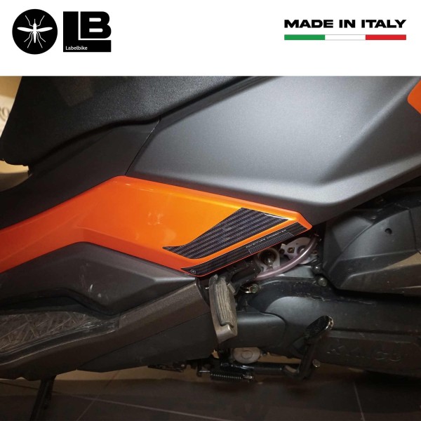 3D-Gel Aufkleber für Beifahrerfußrasten kompatibel mit Kymco DTX 360 125 300 350