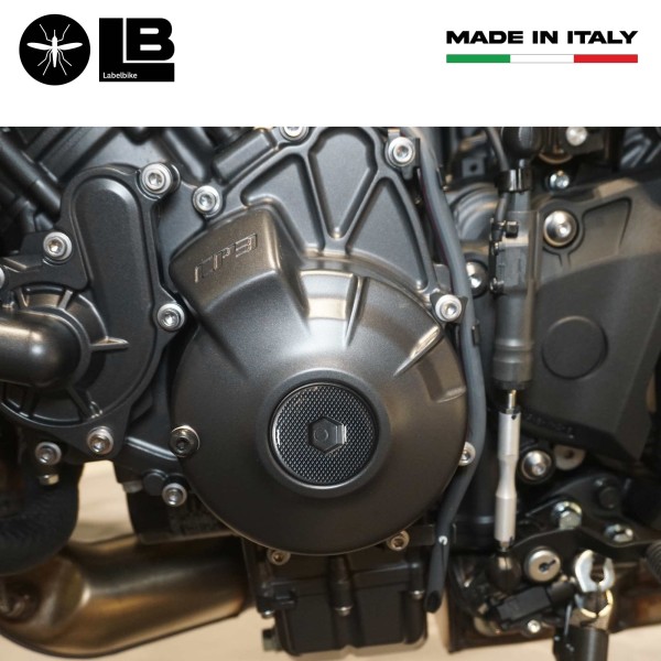 Pegatinas de gel 3D Protectores de cárter de moto compatibles con Yamaha Tracer 9 2021-2024