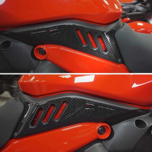                             Αυτοκόλλητα 3D Gel 3D προστατευτικά πλευράς μοτοσικλέτας συμβατά με Ducati Diavel v4 2023
                          