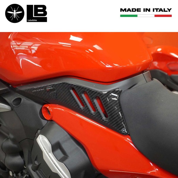 Pegatinas de gel 3D Protectores laterales de moto compatibles con Ducati Diavel v4 2023