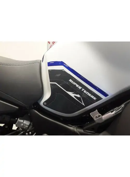 ADESIVI gel 3D PROTEZIONI LATERALI PER MOTO compatibili YAMAHA SUPER TENERE blu