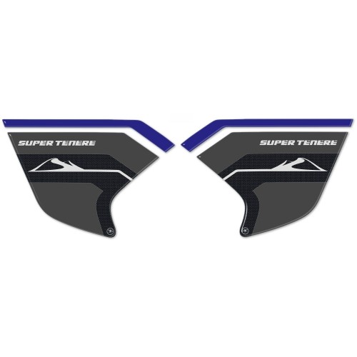 3D SIDE PROTECTIONS FOR MOTORCYCLE compatible YAMAHA SUPER TENERE pegatinas de gel azul 2