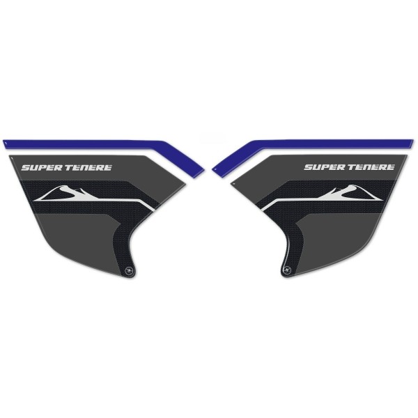3D SIDE PROTECTIONS FOR MOTORCYCLE compatible YAMAHA SUPER TENERE pegatinas de gel azul