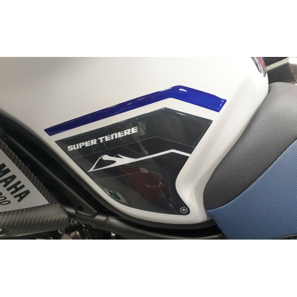3D SIDE PROTECTIONS FOR MOTORCYCLE compatible YAMAHA SUPER TENERE pegatinas de gel azul