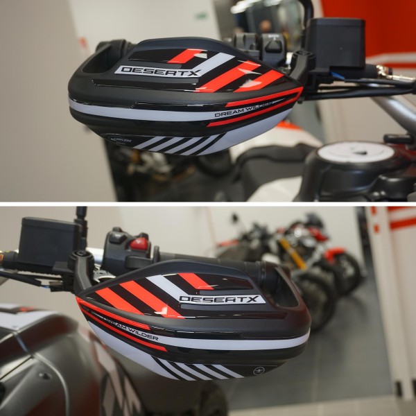 Kit 2 ADESIVI Per SERBATOIO MOTO Scritta DUCATI Adesivo ROSSO STICKERS - Foto 6