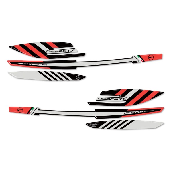 3D Gel Aufkleber 3D Handschützer Motorrad kompatibel mit Ducati Desertx 2023-2025