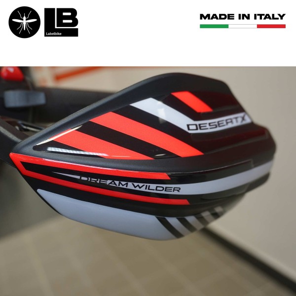 3D Gel Stickers 3D Handguards moto compatible avec Ducati Desertx 2023-2025