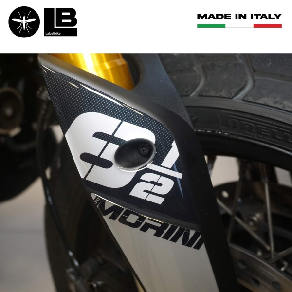 Pegatinas de gel 3D Protectores de tija compatibles con Moto Morini SEIEMMEZZO SCR