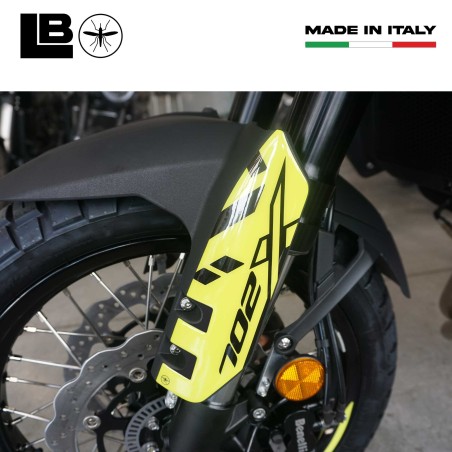 Stickers gel 3D protecteurs de potence moto compatibles avec Benelli TRK 702X