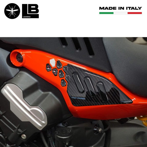 Stickers 3D Gel sous la selle moto compatible avec Ducati Diavel v4 2023