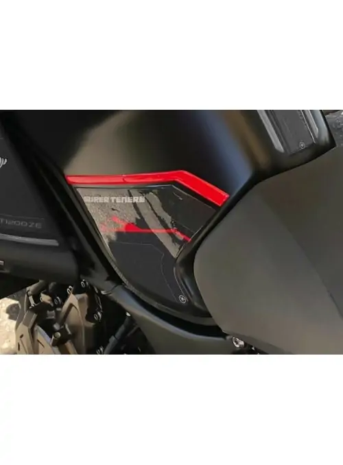 ADESIVI in gel 3D PROTEZIONI LATERALI MOTO compatibili YAMAHA SUPER TENERE rosso