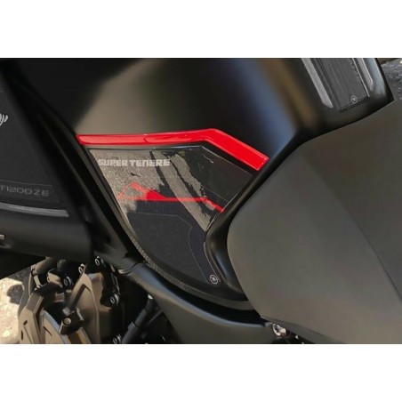 3D MOTO SIDE PROTECTIONS compatible YAMAHA SUPER TENERE pegatinas de gel rojo