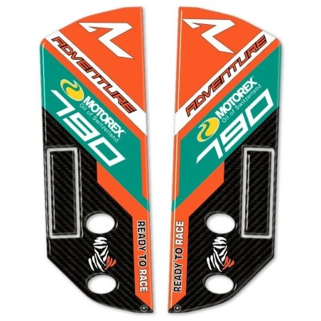 GEL 3D ADHESIF PROTECTIONS PARASTERS pour MOTOCYCLE compatible KTM 790 ADVENTURE R