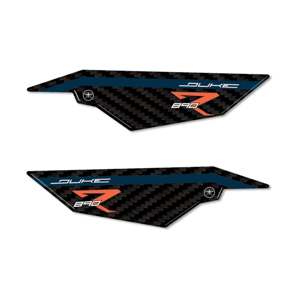 Stickers résine 3D pour talonnière moto compatible avec KTM 890 Duke R 2022-23