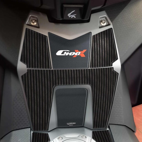 Stickers 3D en résine gel Protecteur de chevilles central compatible avec BMW C400X