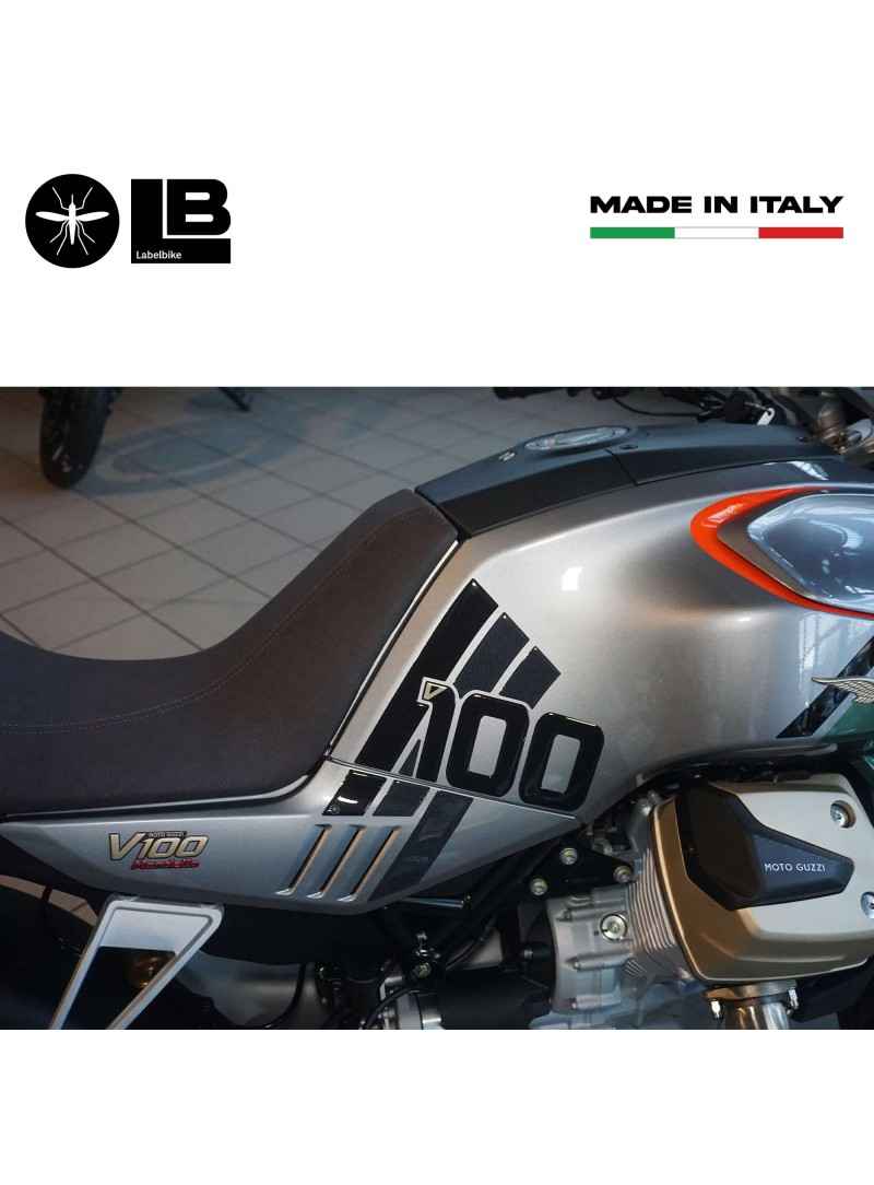 Adesivi 3D compatibili con Moto Guzzi V100 Mandello 2023 Tappo