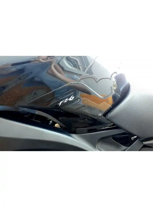 Adesivi laterali serbatoio in resina 3D per moto compatibili Yamaha FZ6 FAZER