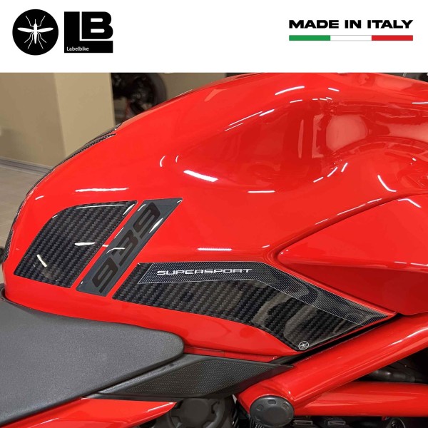 Motorbike side tank stickers compatible with Ducati Supersport 939 2017-2020